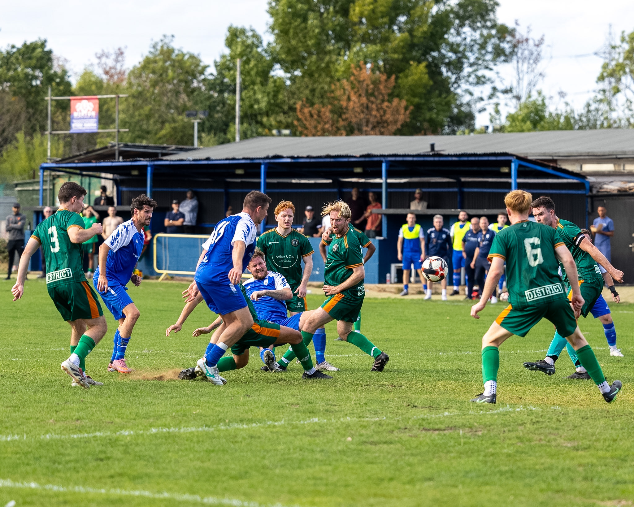 Match action from Worcester Park's 1-1 draw with FC Battersea Ironsides at Skinners Field, 12 September 2026 — photo 29 of 35