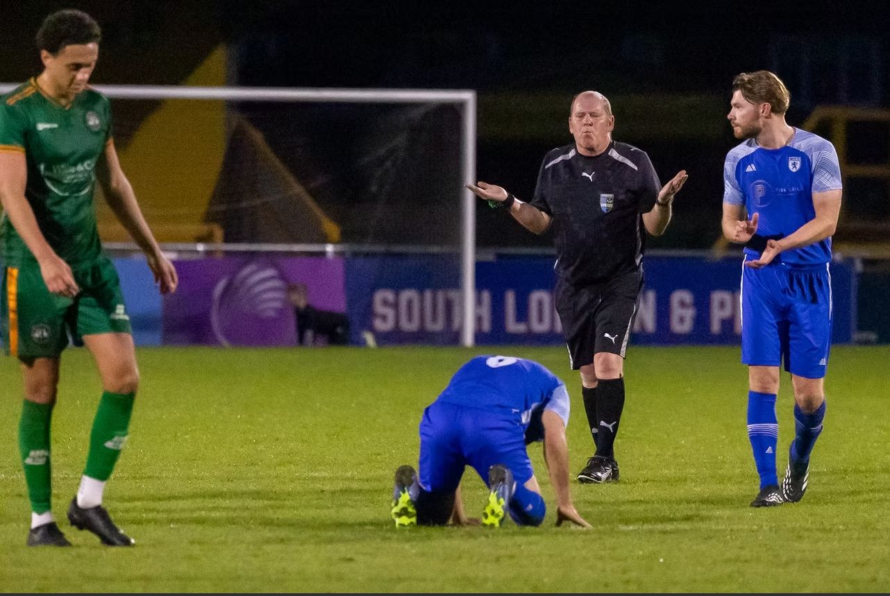Worcester Park players celebrating winning the 2025/26 league title — photo 3 of 10